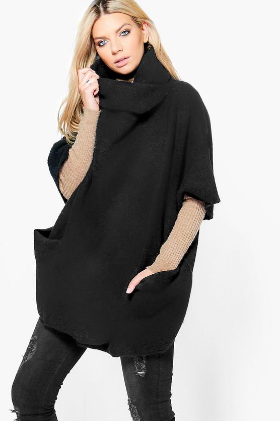 Molly Cowl Neck Wool Look Coat